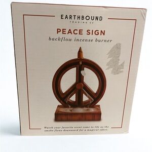 Earthbound Peace Sign Backflow Incense Burner